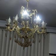 لوستر برنجی دو عدد 4شاخہ و 5شاخہ