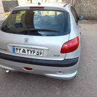 206 مدل 89 فوق بسیار سالم وکم کار کرد