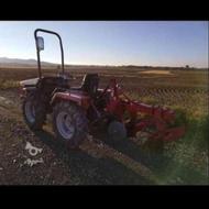 شخم وخاک ورزی باغ با تراکتور کمرشکن