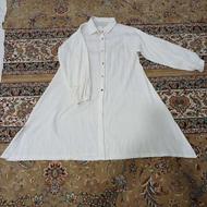 مانتو نخی سفید