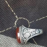 انگشتر عقیق نقره