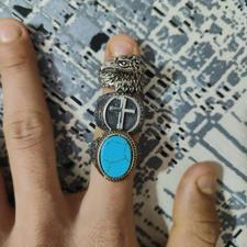 انگشتر 1 عدد نقره و 2 عدد معمولی