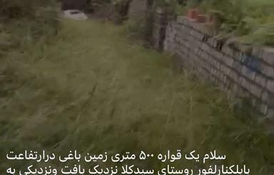 فروش 500 مترزمین باغی لفور
