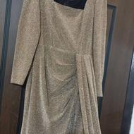 لباس مجلسی لمه طلایی