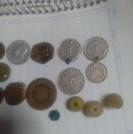 سکه های نیمه پهلوی وفلوس ومس وانگشتر مهره