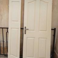 درب چوبی با چارچوب آهنی