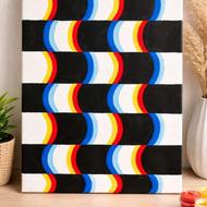 تابلو نقاشی شطرنجی مدل سه بعدی