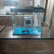 آکواریوم مکانیزه همه چی تمومه آکوا همراه با کارتن