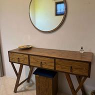 ست تخت خواب و میز آرایش 3 کشو