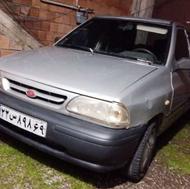 پراید نقرهای تعمیر تازهشده