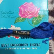 50 عدد نخ گلدوزی فرانسه ونخ قلاب بافی