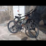 دو عدد دوچرخه درحد نو همه چیز سالم شماره 26