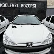 پژو 206 (تیپ2) 1396 سفید فنی سالم قیمت مناسب