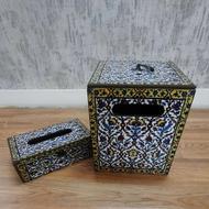 ست سطل آشغال و جادستمال