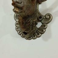 یک جفت کله بزبرنجی قدیمی وآنتیک بکر وسالم شکیل وزیبا