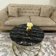 کاناپه تک همراه با عسلی و جلو مبلی