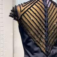 لباس مجلسی کارشده کرپ