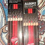 مداد مشکی وقرمز البرز