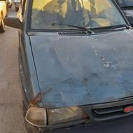 ماشین پراید آبی اطلسی