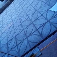 شیشه سکوریت آبی دودی 3تیکه در ابعاد