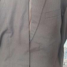 کت شلوار خط دار مشکی نونو