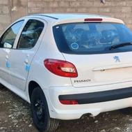 پژو207 سقف شیشه ای رنگ سفید صفر کیلومتر