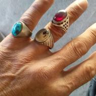 3 عدد انگشتر نقره به فروش میرسد