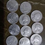 11 عدد سکه کوارتر امریکا سال 1966 تا 2008