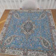 رومیزی آبی فیروزه ای