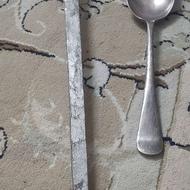 ملاقه مسی کار دست و قاشق ورشو قدیمی