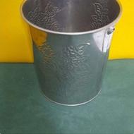 2 سطل تمام استیل طرح دار