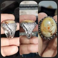 سنگ راف و گردنی انگشتر نقره