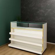 میز ویترین پیشخوان سوپرمارکت آبشاری استند میز دخل