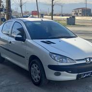 پژو 206 SD (صندوق دار) 1391 سفید