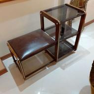 میز تلفن چوبی ساخت با چوب گردو کاملا سالم