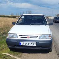 پراید 131 صندوقدار سفید sEمدل 93 بدون تصادف و رنگ شاسی پلمپ