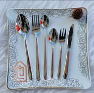 قاشق چنگال و کارد و چنگال و شربت خوری 12 نفره