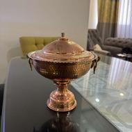 ظرف مسی درب دار