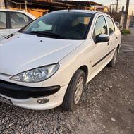 پژو 206 SD (صندوق دار) 1390 سفید