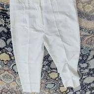 شلوارسفیدپارچهای