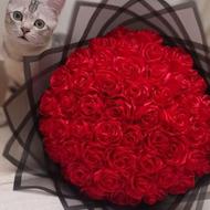 دسته گل روبانی