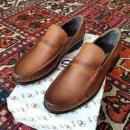 کفش فانتوف عسلی چرم طبیعی