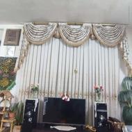 پرده همراه یالان وچوب پرده