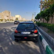 پژو 206 مدل 89 مشکی سالم