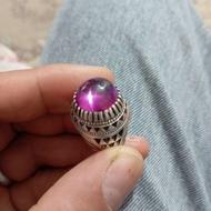 انگشتر نقره یاقوت الکساندر قدیمی 26گرم