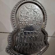 سینی زیرسماوری برنجی قلم کاری