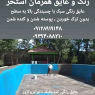 فروش عایق بندی صادراتی به صورت رنگ پلیمری استخر در کردستان