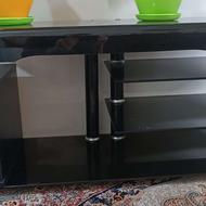 میز تلویزیون شیشه‌ای