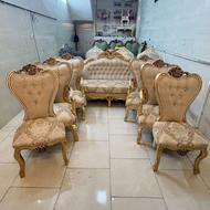 مبل سوپر لاکچری تمام چوب راش مدل خرچنگی