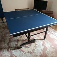 میز پینگ پنگ 2 بار استفاده شده 2/5 سانت نوشاد با 2 راکت 1طور